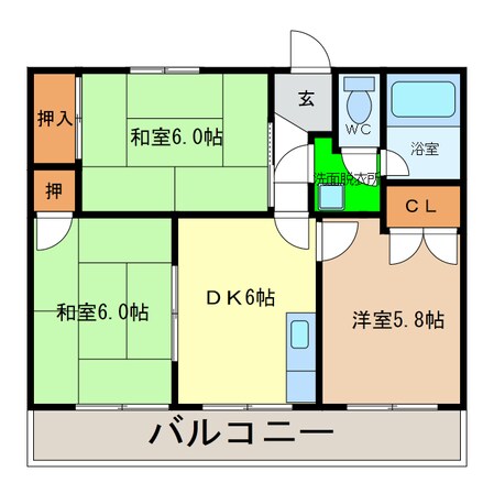 サンビレッヂの物件間取画像